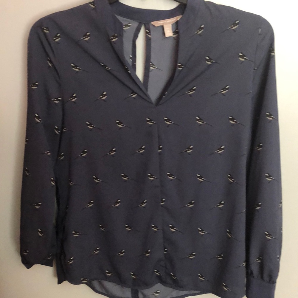 Bird Print Blouse